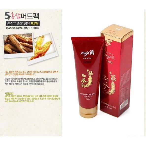 SỮA RỬA MẶT MY GOLD KOREA RED GINSENG FOAM CLEANSING