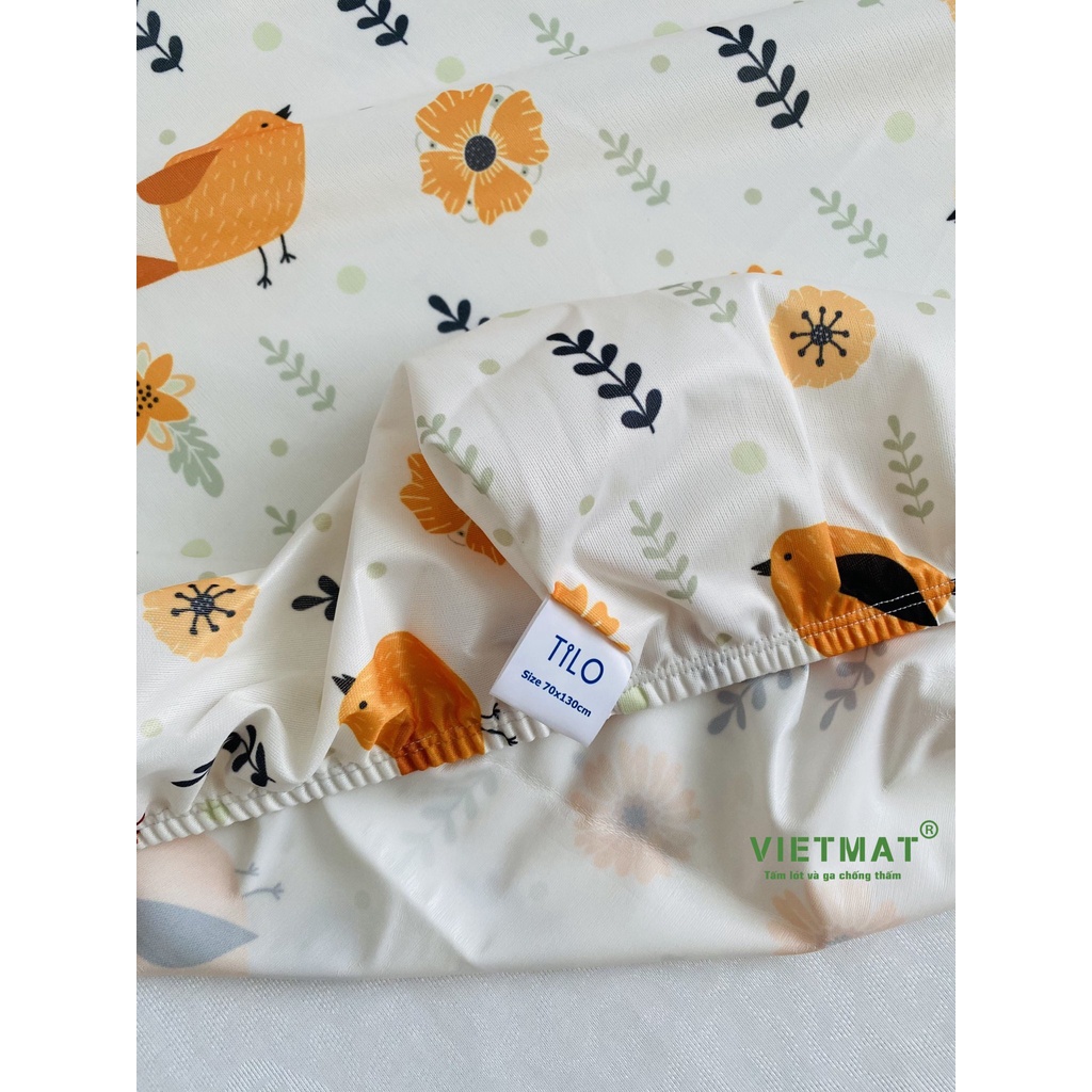 Ga chống thấm cotton TILO cho cũi, giường lau được, giặt máy lâu dài