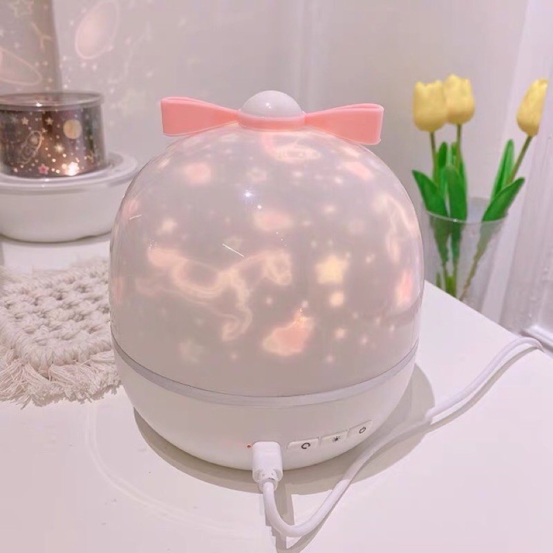Đèn ngủ ngàn sao 3D chiếu trần xoay tự động kèm 6 hình chiếu cổ tích, đại dương, sinh nhật | BigBuy360 - bigbuy360.vn