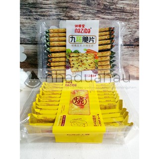 Một gói bánh kiêng rau củ hiệu NAZIBA Hongkong 288g có 2 vị
