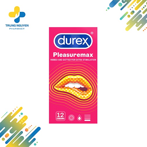 Bao cao su Durex Pleasuremax (Hộp 12 cái)