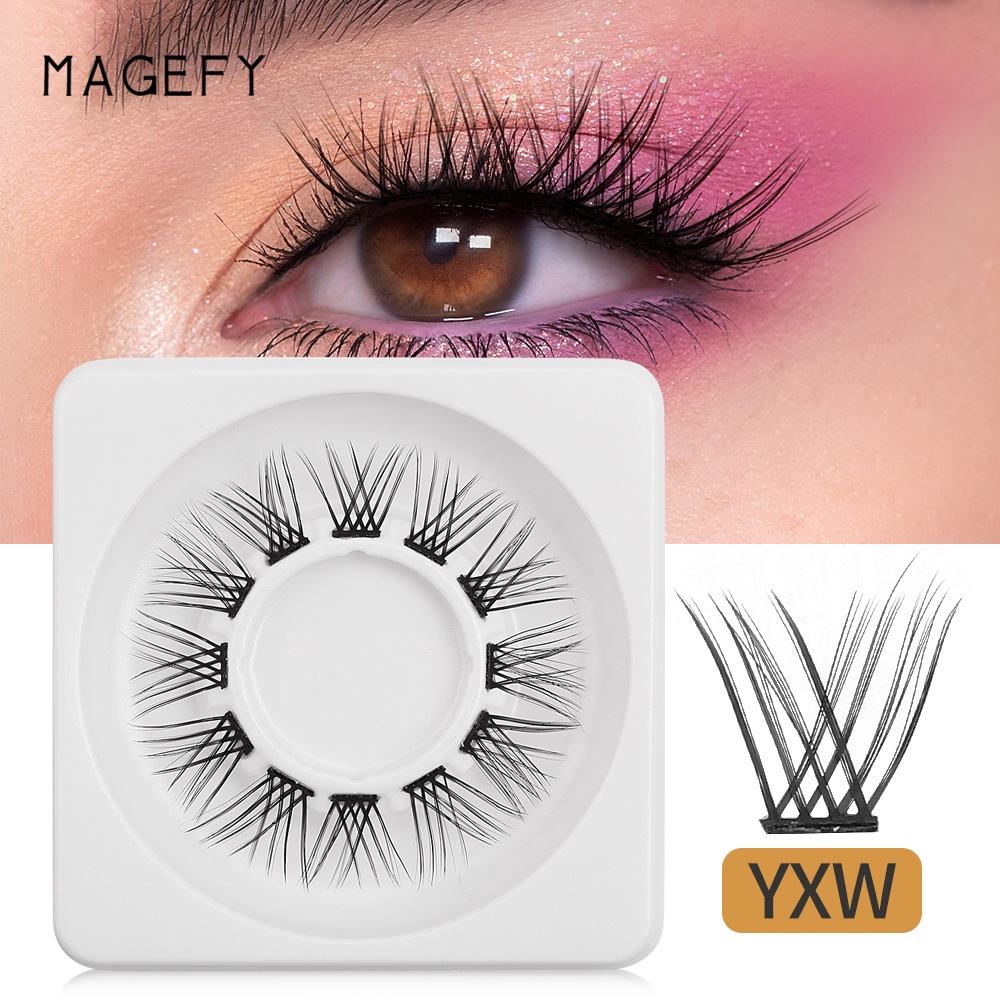 Bộ 12 cặp mi giả 3D MAGEFY bằng lông chồn độc đáo dùng để trang điểm Halloween