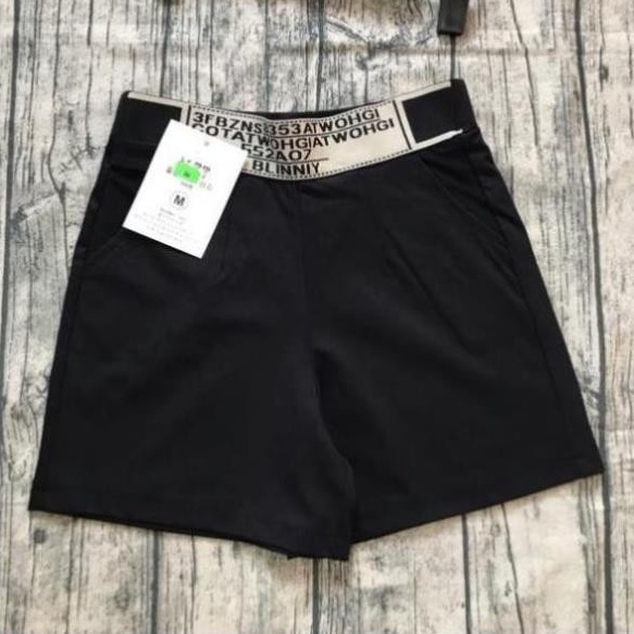 Quần short nữ chất Umi Hàn co giãn 4 chiều, quần đùi nữ cạp cao chun hoạ tiết siêu hót | BigBuy360 - bigbuy360.vn