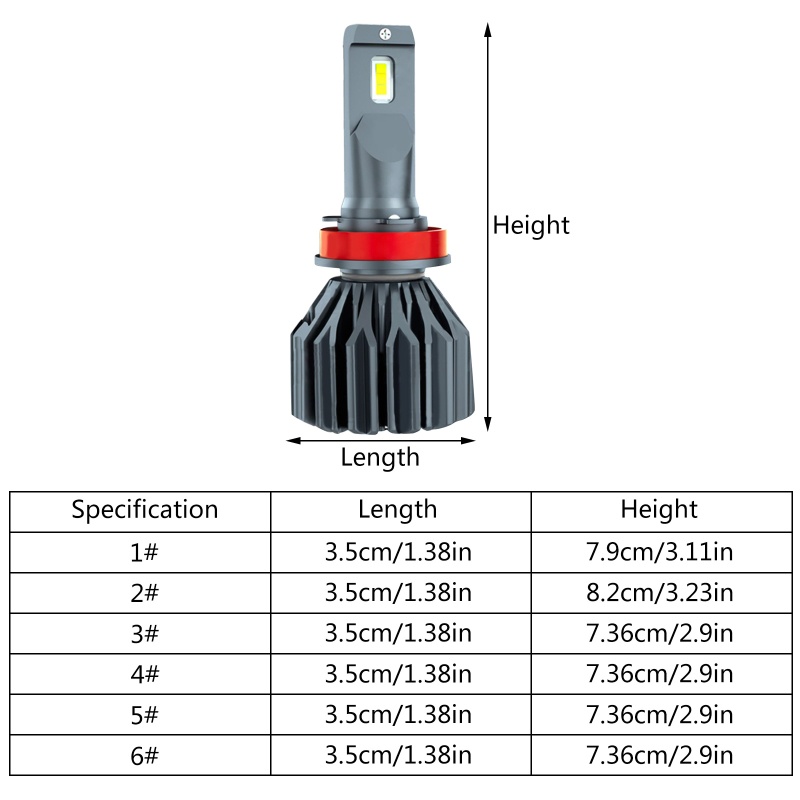 Set 2 Bóng Đèn LED 10000Lm H1 H4 H7 H11 9005 HB3 9006 HB4 Chuyên Dụng