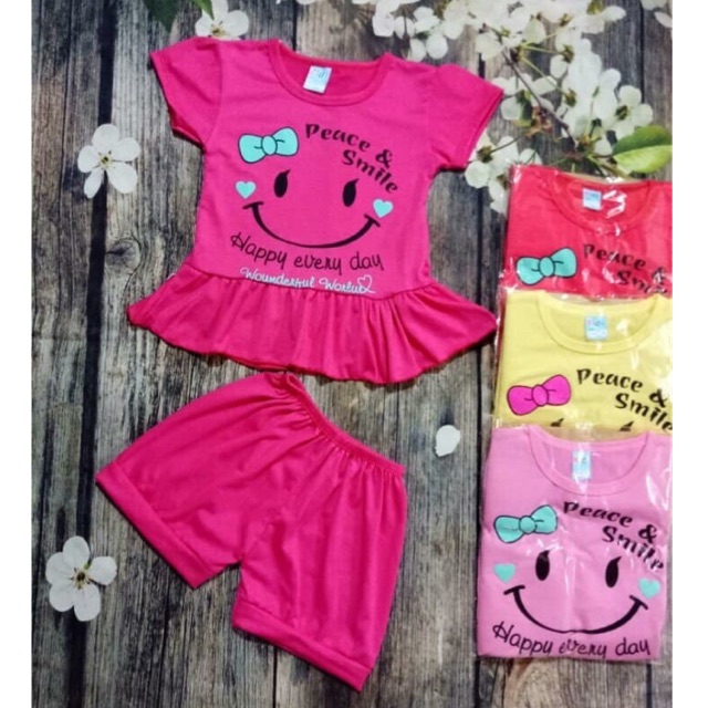 Bộ cotton cho bé gái