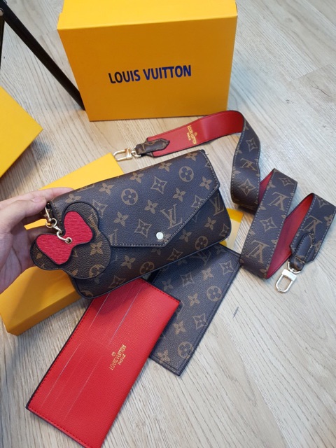 Set đeo chéo mini l.v mickey fullbox