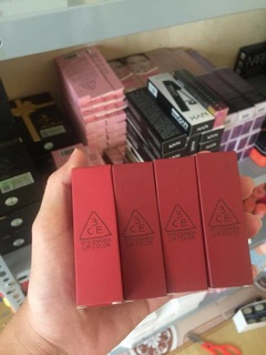 Son LÌ 3CE RED RECIPE + BOURJOIS VELVET ( có ảnh thật)