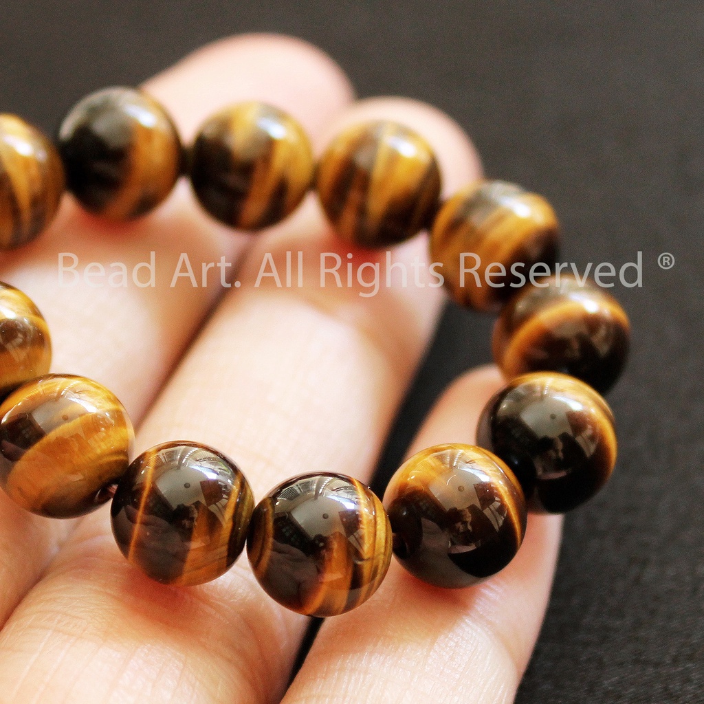 8MM Chatoyant Màu Vàng Nâu Loại AA, Hợp Mệnh Thổ, Kim, Phối Vòng Tay Phong Thuỷ, Chuỗi Hạt S50