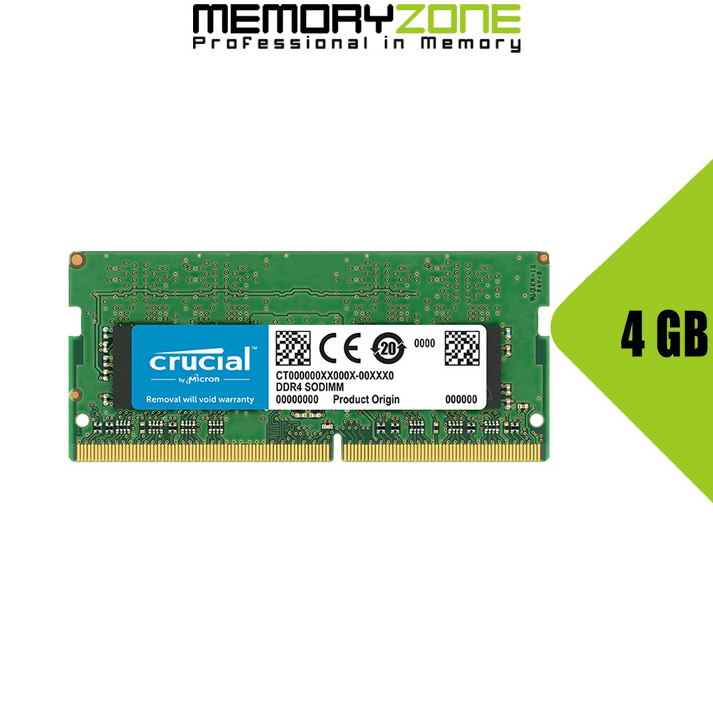 Ram Laptop Crucial DDR4 4GB Bus 2400MHz CT4G4SFS824A thumbnail