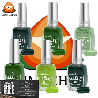 Các Màu Xanh Pastel, Xanh Lá, Xanh Rêu Quý Phái, Sơn Móng Tay Allele - AE01 Chai 15ml, Tone Màu Đa Dạng, Không Độc Hại