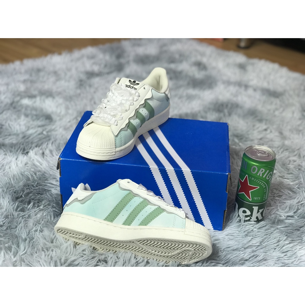 Giày Thể Thao Adidas Mũi Sò Xanh Lá - Giày Sneaker Thể Thao Thời Trang Nữ