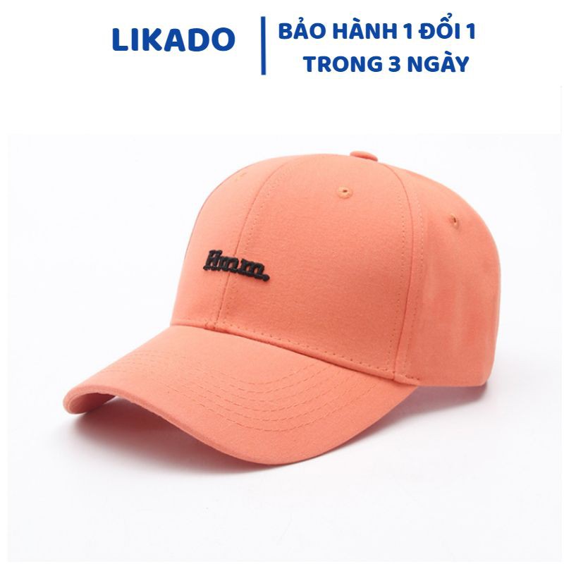 Mũ lưỡi trai nữ Hàn Quốc LIKADO thêu chữ Hmm LKD03