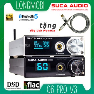 Suca Dac Q6 V3 Đầu Giải Mã Âm Thanh 32bit DSd256 Bluetooth 5.0 aptX