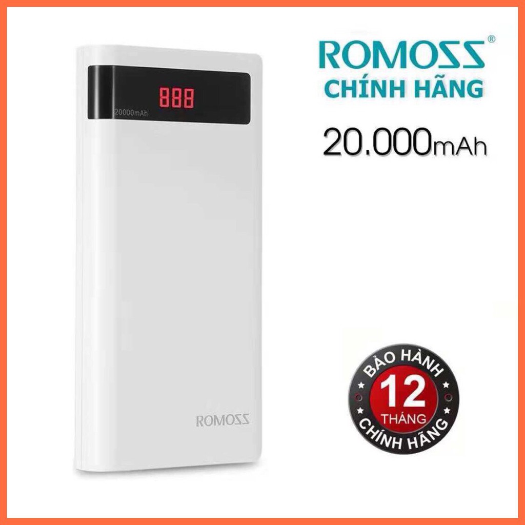 [CHÍNH HÃNG] Pin sạc dự phòng R0M0SS Sense 6P 20000mAh Bảo Hành 12 Tháng