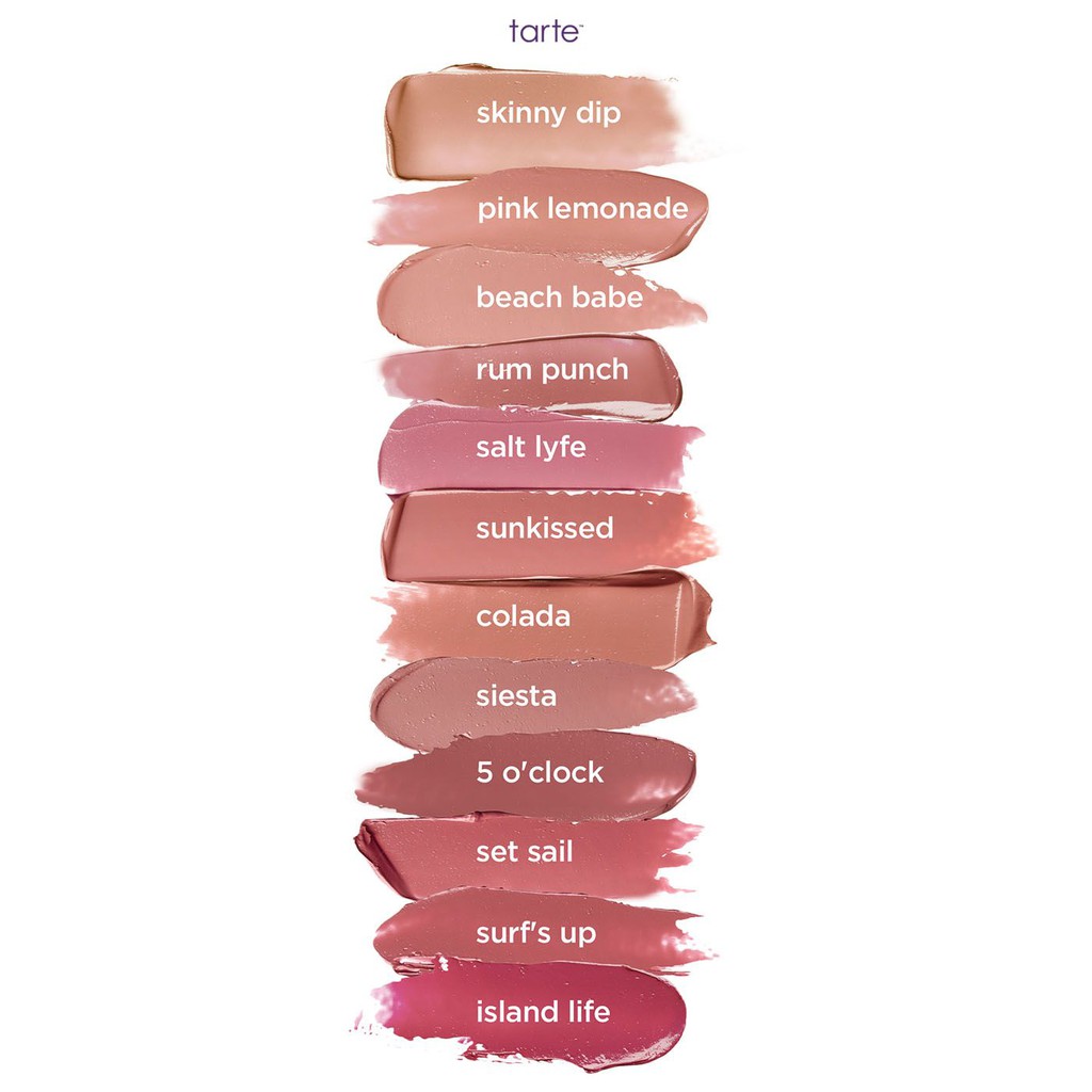 Tarte - Son Thỏi Lì Có Dưỡng Tarte Rainforest of The Sea Color Splash Lipstick 3.4g