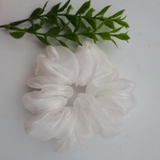 Dây cột tóc vải Scrunchies nhiều màu chất liệu voan xước buộc tóc, đeo tay cực xinh