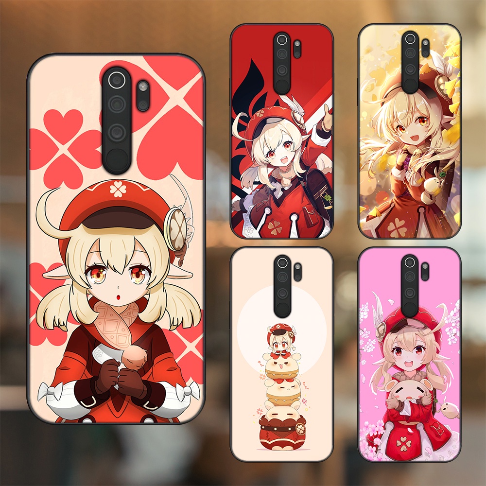 Ốp lưng Xiaomi Redmi Note 8 Pro viền đen in hình Klee Genshin Impact