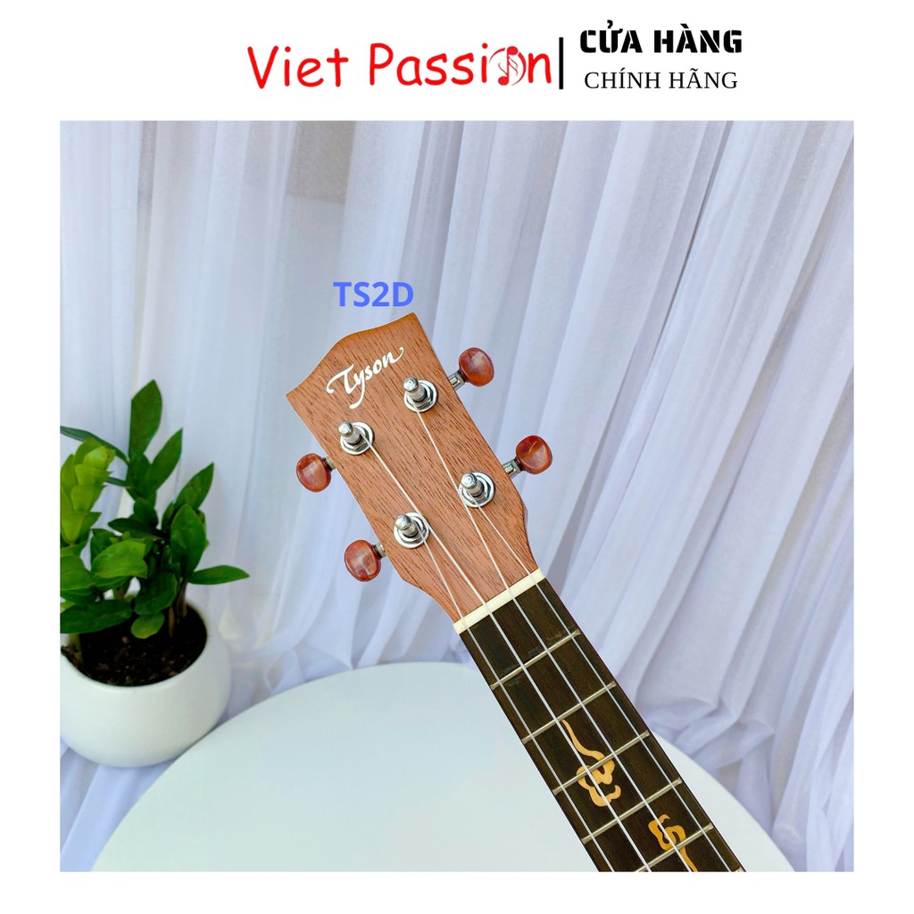 Đàn ukulele concert TS2D Vietpassion 23 inch gỗ mộc viền mặt trời khóa đúc giá rẻ cho bạn mới bắt đầu tập chơi