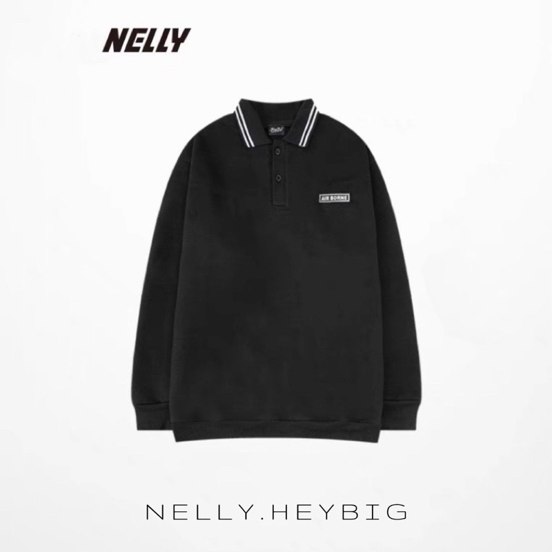 Áo polo dài tay 126498 Nelly Heybig form rộng dành cho nam và nữ 59 air borne