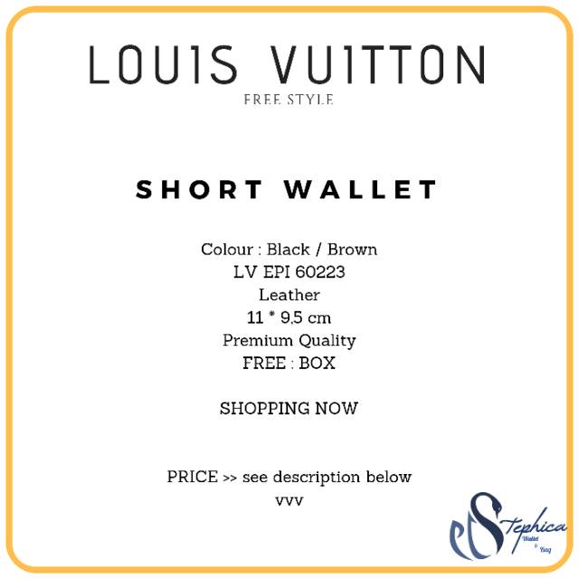 Ví Louis Vuitton Dáng Ngắn Màu Đen Nâu Thời Trang Cao Cấp Cho Nam