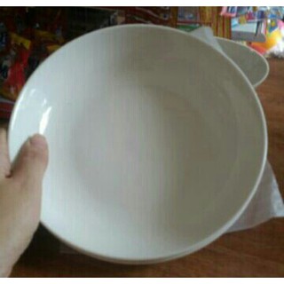 10 đĩa sứ trắng sâu lòng 20cm