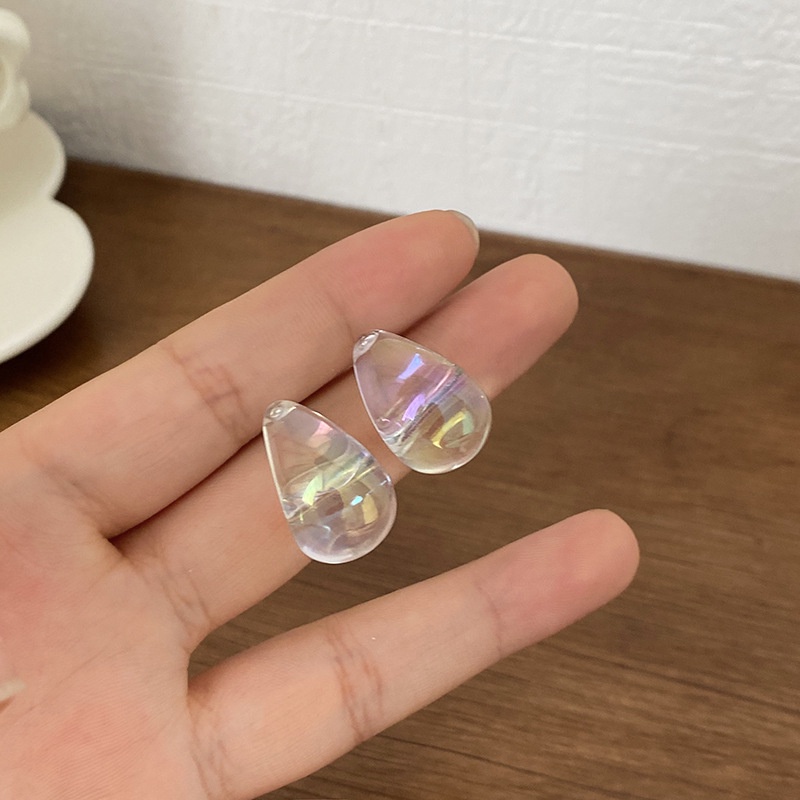 Bông Tai Ngọc Trai Trong Suốt Thiết Kế Hình Học Thời Trang Mùa Hè