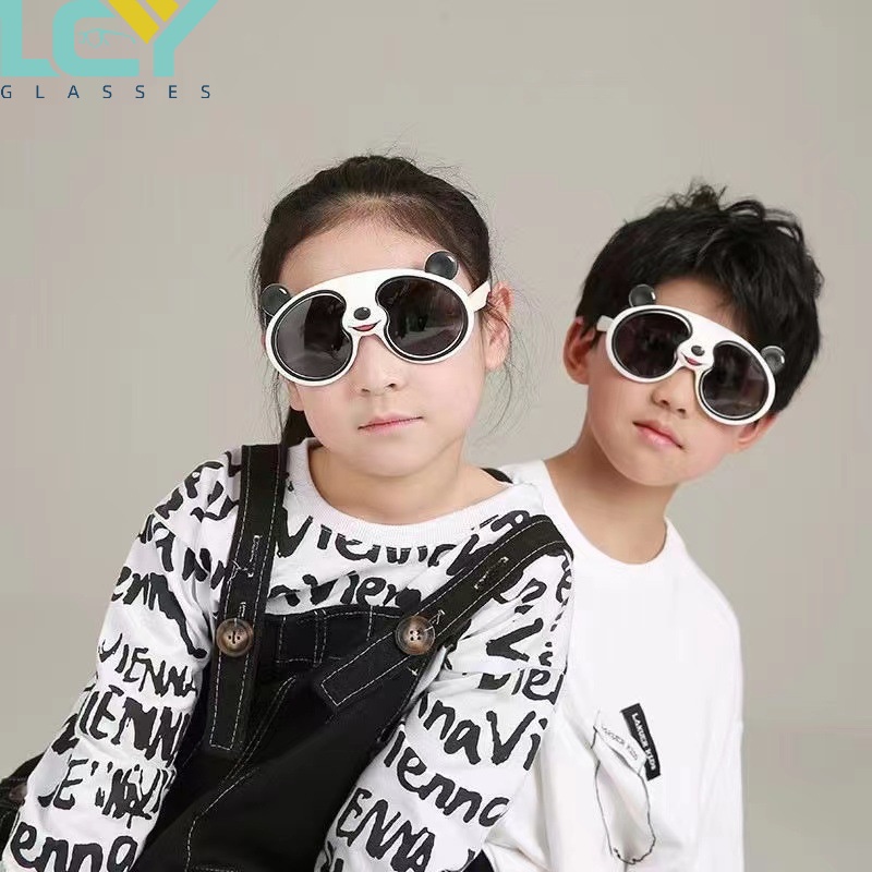 Kính Mát Phân Cực Chống Tia UV Hình Gấu Trúc Dễ Thương Cho Bé