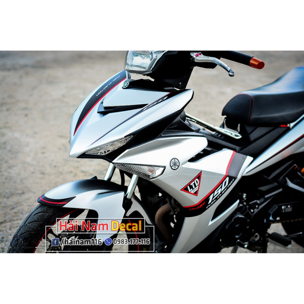 Tem Trùm Exciter 150 Trắng Đen Lđt