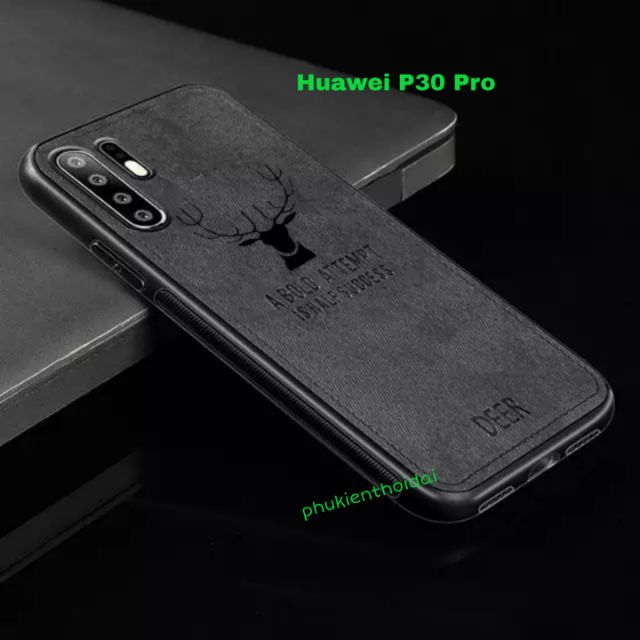 Ốp lưng Huawei P30 Pro FREESHIP Từ 50k chống sốc vải đầu hươu cao cấp