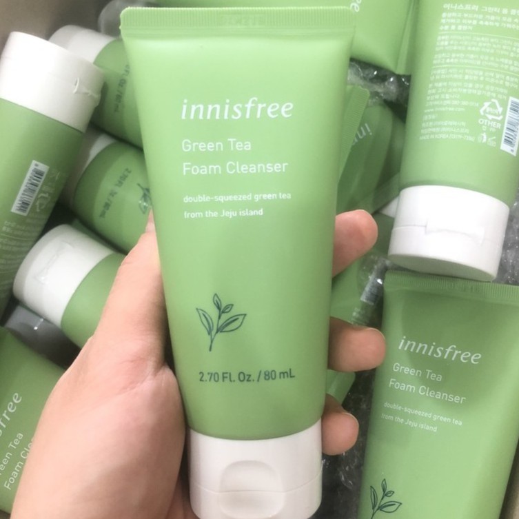 Sữa Rửa Mặt Trà Xanh Innisfree Green tea foam cleanser 80ml