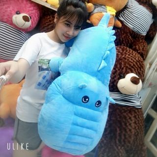 [Rẻ nhất Shopee] GỐI ÔM HÀ MÃ BÔNG HIPPO SIZE 1M2 ĐỦ MÀU GẤU BÔNG CAO CẤP