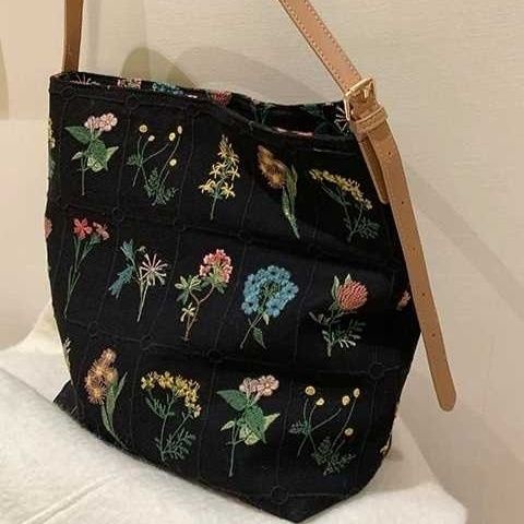 Túi Xách Tote Canvas Đeo Vai Sức Chứa Lớn 2 Kiểu Lựa Chọn Cho Nữ