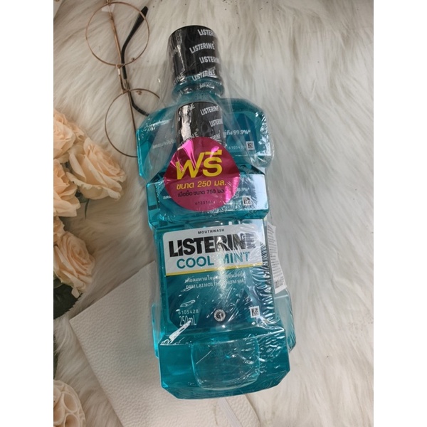 Combo súc miệng listerin 1 chai 750ml+ 1 chai 250ml hàng công ty chính hãng
