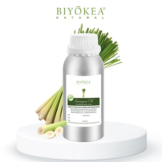 Tinh Dầu Sả Chanh Extra Biyokea Xông Hương Phòng Thư Giãn, Khử Mùi, Đuổi Muỗi 500ml