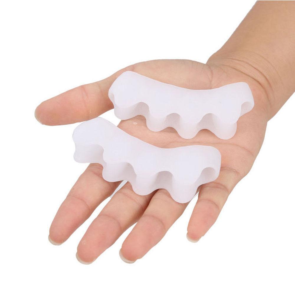 1 Cặp Dụng Cụ Tách Ngón Chân Bằng Silicone Giúp Giảm Đau Tiện Dụng