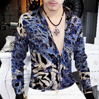 [Mã DAUT25 giảm 30% đơn 250K tối đa 10K] Áo sơ mi nam dài tay họa tiết Bông Hoa 3D