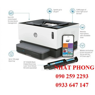 Máy in laser trắng đen HP Neverstop 1000W (4RY23A)