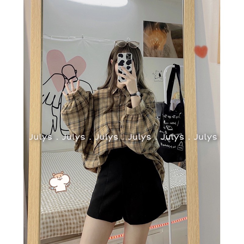 [Mã WASKT304 giảm 15% tối đa 30K đơn 99K] Sơ mi kẻ ulzzang form to (ảnh thật mình chụp kèm video cận chất) | BigBuy360 - bigbuy360.vn
