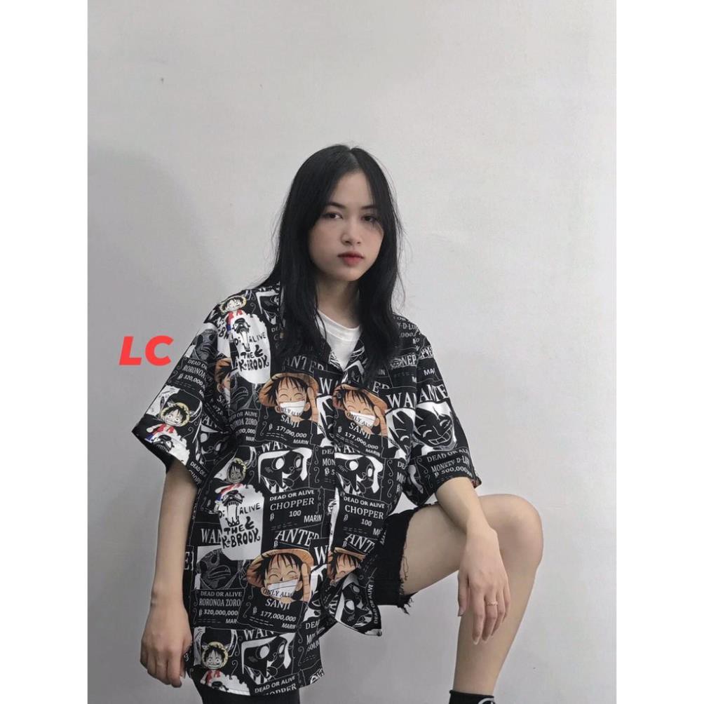 [ảnh thật] Áo sơ mi tay lỡ one piece form rộng kiểu dáng unisex nam nữ chất đẹp mặc siêu mát basic oversize  ྇