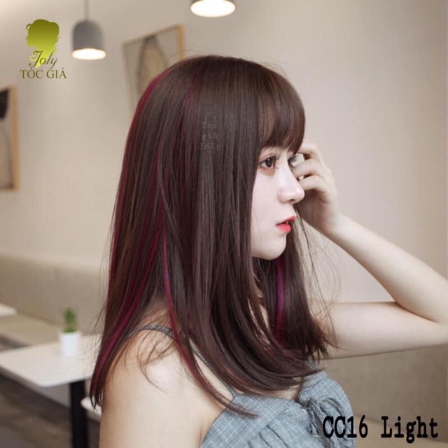 Tóc giả cúp cao cấp🥰 freeship 50k🥰 móc light đủ màu- tặng lưới chùm tóc