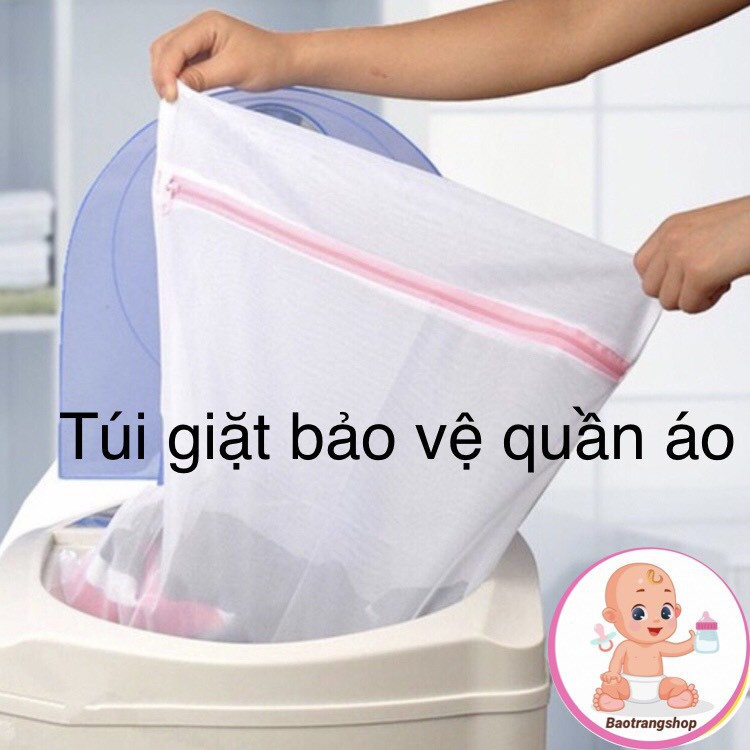 Túi giặt, túi lưới đựng quần áo, bảo vệ quần áo máy giặt nhiều kích cỡ