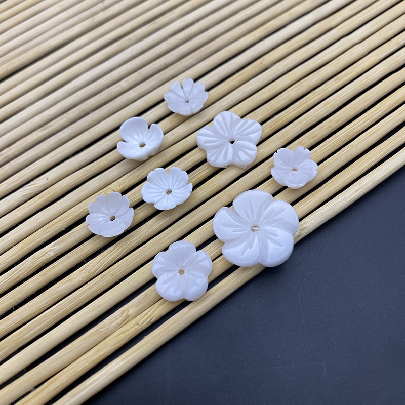 1-2 phiến hoa resin 10-17mm nguyên liệu làm trâm làm trang sức cổ trang