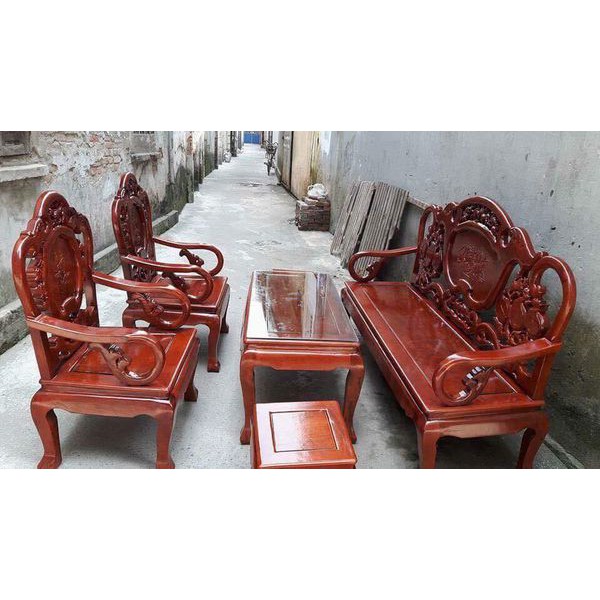 Bộ bàn ghế guột gỗ nhãn