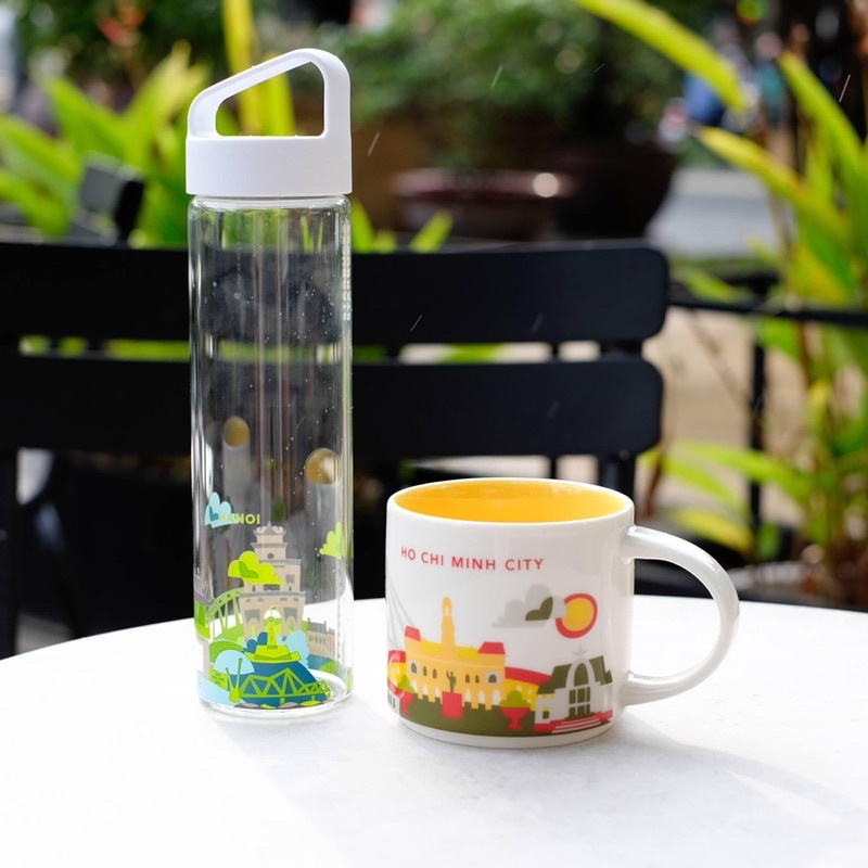 Cốc sứ Starbucks You Are Here 16oz 473ML