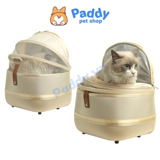 Balo phi hành gia vải phối lưới petseek cho chó mèo