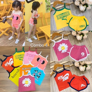 Com bo 4 bộ đồ bé gái
