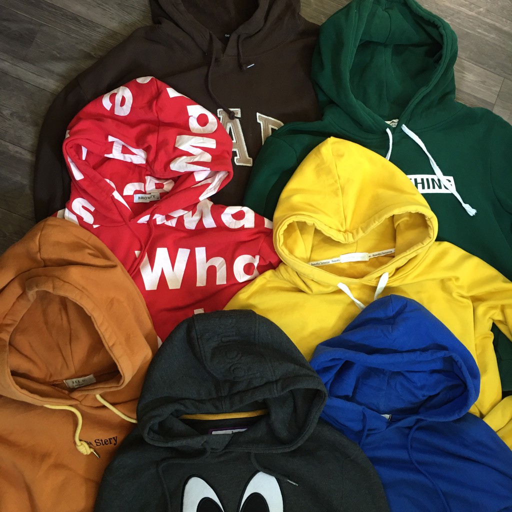 Áo khoác HOODIE unisex(nam, nữ)- [𝐅𝐑𝐄𝐄 𝐒𝐇𝐈𝐏] - secondhand (2hand) - (inbox shop để được tư vấn size) - Mousi 2hand