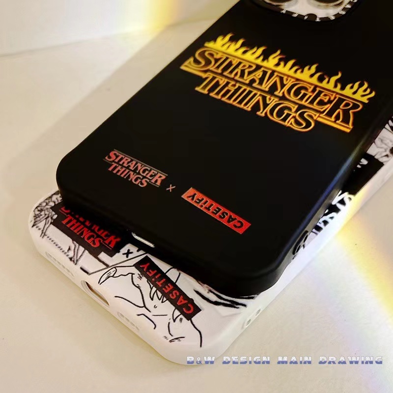 Ốp Điện Thoại Silicone Mềm Chống Sốc In Hình Stranger Things Thời Trang Cho iPhone 13 12 11 Pro MAX IX XS MAX XR 7 8 Plus