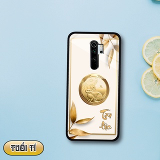 Ốp lưng kính 3D 12 con giáp - Xiaomi Redmi Note 8 pro