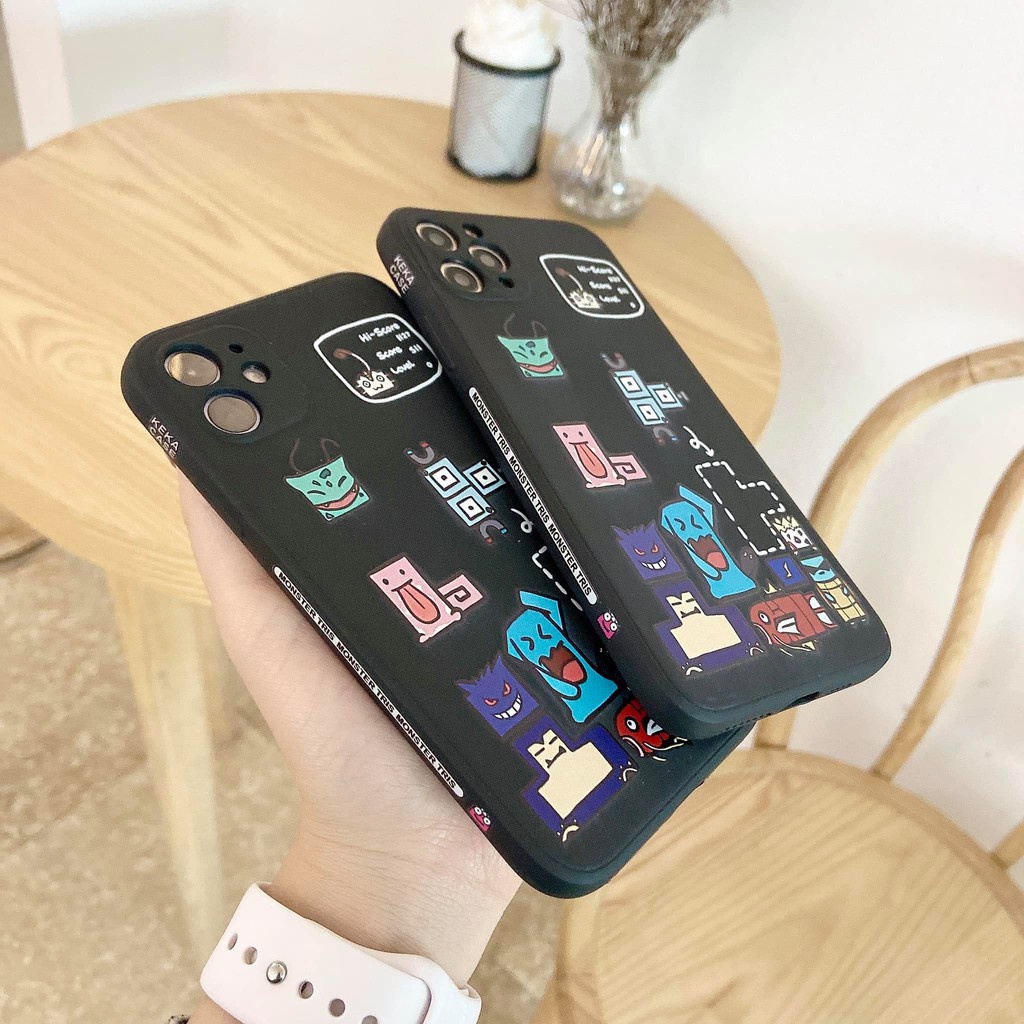 Ốp lưng iphone cạnh vuông in hình viền Little Monster 7plus/8plus/x/xs/11/11promax/12/12promax - DT08 Dino Case